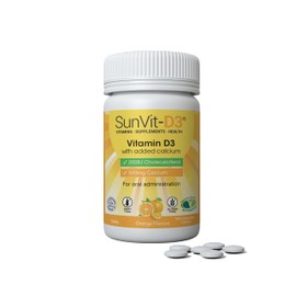 Chewable Calcium 500mg with Vitamin D3 200IU (100 Orange Tablets)