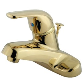 Kingston Brass KB542B Single-Handle 4 in. Centerset Bathroom Faucet, Polished Brass