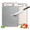 Stainless Steel Cutting Board for Kitchen,3-IN-1 Double Sided,Non-Slip,Scratch-Resistant Mesh Design