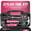TIVORO Pink Tool Kit for Women – 39-Piece Home Repair