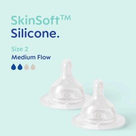 Mam Glass Baby Bottle 260Ml Temperature Shock Resistant Skinsoft Silicone Teat