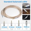 okcsc IPX to 3.5MM 4 Core Upgraded Replacement Headphone Cable
