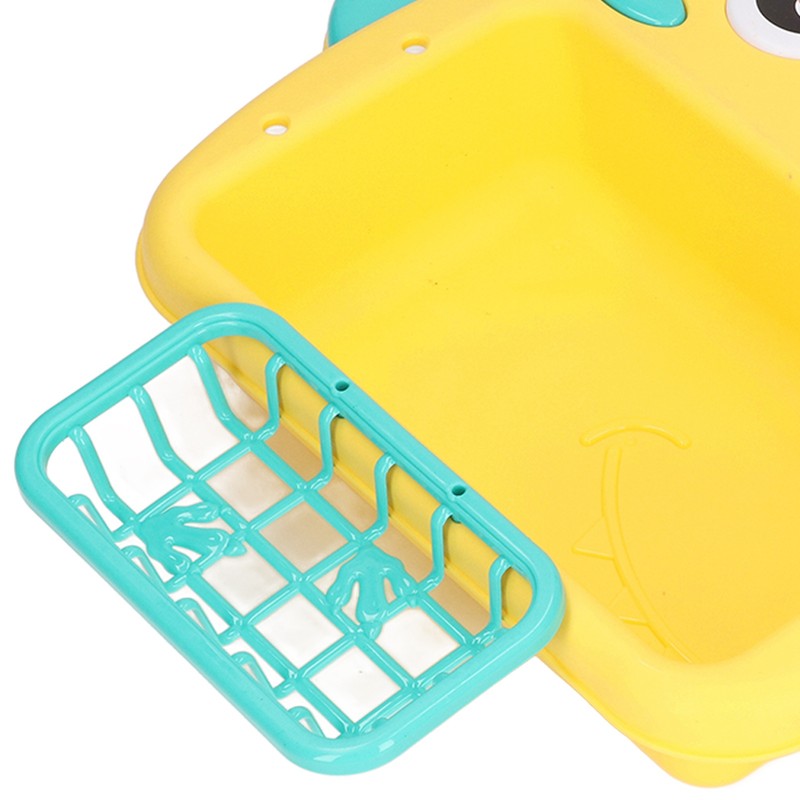 2 in 1 Play Kitchen Sink Toys with Running Water