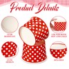 120 Pack Ice Cream Cups Disposable Dessert Bowls Red Ice