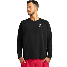Peloton Men's Standard Heritage Crewneck Sweatshirt, Black