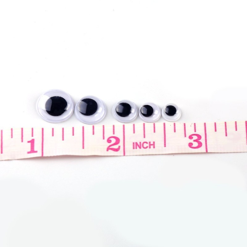 CCINEE 動く 目玉 シール 6mm-12mm 500個セット ドールアイ 人形 あみぐるみ アイ