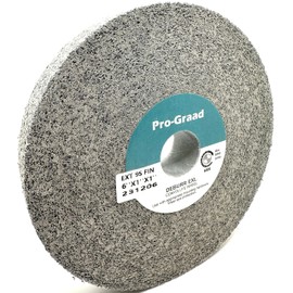 Pro-Graad EXT Deburring Wheel - 6" x 1" x 1" 9S Fine Grit - Silicon Carbide - Metal Deburring, Finishing and Polishing Wheel – Excels on Titanium, Stainless & Tough Alloys - Convolute - (1 Pack)