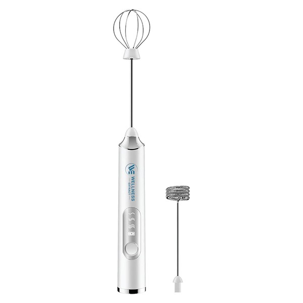 Wellness Extract Multi-Speed Rechargeable Electric Milk Frother, Li-ion Battery Powered