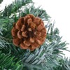 FAMIROSA 5 ft Artificial Christmas Tree with Stand Frosted Holiday