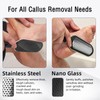 FREATECH Dual-Sided Foot File, Callus Remover with Nano Glass &