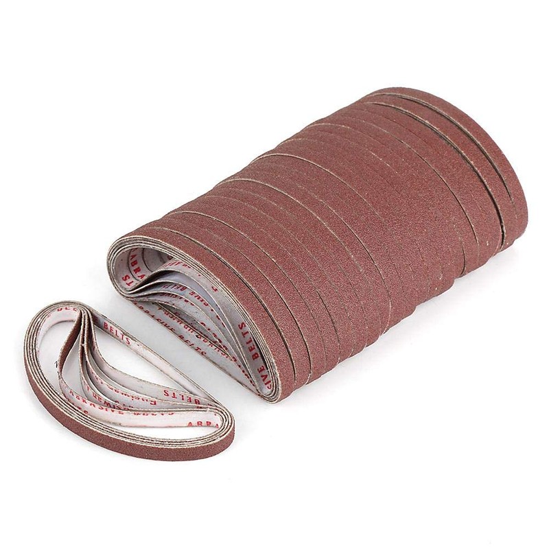 100 Pcs/Set Abrasive Sanding Belts Finger Sander Belt Power Finger