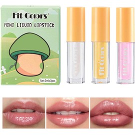 Lápiz Labial De Larga Duración Con Brillo De Labiales De 4 Colores, Lápiz Labial Líquido Metálico, Fácil De Aplicar Y Limpiar, Duradero E Impermeable, Antiadherente (A)