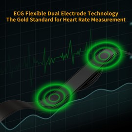 EZON C009Pro Heart Rate Monitor Chest Strap with ANT+/Bluetooth,3ATM Waterproof,Adjustable Design for Running Cycling Gym, Compatible with Polar/Strava/Wahoo & Fitness Apps