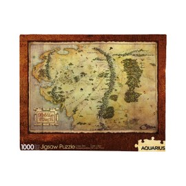 AQUARIUS The Hobbit Map Puzzle (Rompecabezas de 1000 Piezas) – Sin deslumbramiento, Ajuste de precisión, con Licencia Oficial de The Hobbit Merchandise & Collectibles – 20 x 28 Pulgadas