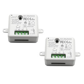 LoraTap 2er Pack Wifi Schalter Relais Modul Smart Home Switch mit Timer Fernbedienung über Handy für Hausautomation DIY Auf-/Unterputz Kompatibel mit Google Home