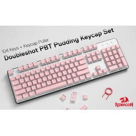 Redragon A130 Pink Pudding Keycaps, Standard OEM Profile, Doubleshot PBT