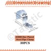 Tanstic 30Pcs 3/4 Inch EMT Pipe Strap Zinc Plated Steel