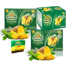 PINEAPPLE GREEN TEA HINDU VIDA hindu green tea with pineapple flavor 20 counts 3 pack total 60 bags detox tea