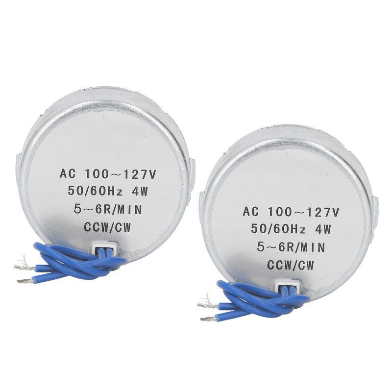 2 Pcs AC Synchronous Motor 50TYC 5 to 6 RPM