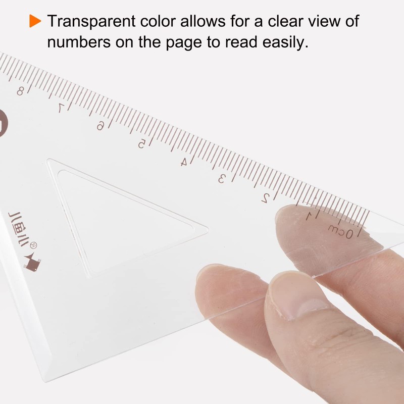 2 PCS Triangle Ruler Square Set 31cm 30/60 and 45/90