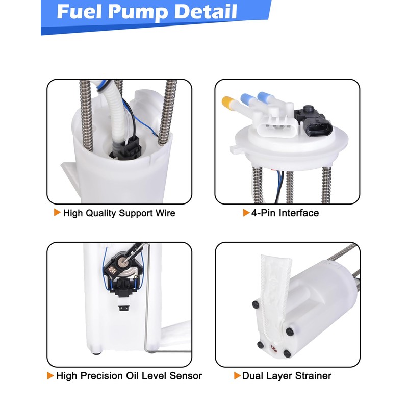 Fuel Pump Assembly E3500M Compatible with 1999-2003 Chevy Silverado 1500