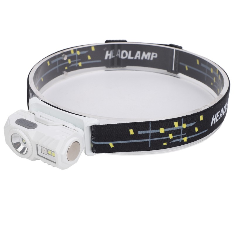 Bright LED Rechargeable Headlight USB Charging Sensing Hiking Head Lamp