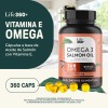 Omega 3 Vitamina E Life360 360 Cpsulas A Base de