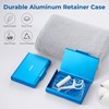 Oralphi Aluminum Retainer Case,Compatible with Invisalign,Retainer Box Denture case with