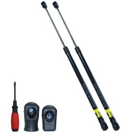 LAWNEAGLE 2 Pack 20in Camper Rear Window Lift Supports Gas Springs Replaces ‎C16-08316 ‎SG327005 with Screwdriver for RV Side Door Motorhome Door Camper Shell Tonneau Cover Trap Door TV Cabinet RV Bed