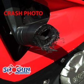 Shogun USA Made 2010 2011 S1000RR S1000 RR Black No Cut Frame Sliders 2012 2013 2014 S1000RR Black Cut (Body Modifications Required) Frame Sliders - 750-7739