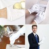 24 Pcs (12 Pair) White Cotton Gloves For Cosmetic Eczema,