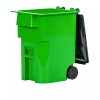 Figures Toy Company MINI Green Trash Can With Lid &