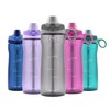 Pogo BPA-Free Tritan Plastic Water Bottle with Soft Straw Lid,
