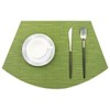 PIGCHCY Wedge Shaped Placemats for Dining Table Washable Vinyl Placemats