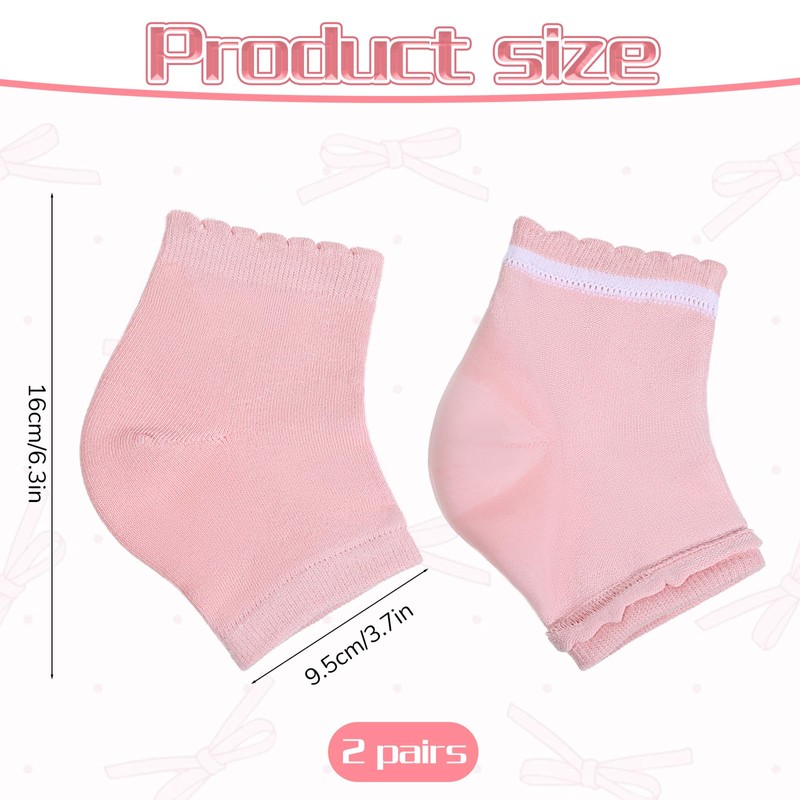 2 Pairs Elbow Protector, Elbow Moisturizing Sleeve Heel Gel Cover