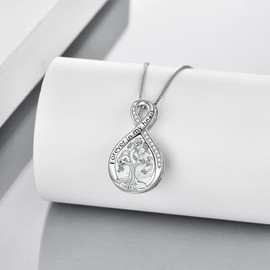 WINNICACA Urn Necklaces for Ashes Sterling Silver Cremation Jewelry for Ashes Urns for Human Ashes Pendant Necklace with Funnel Filler Kit, Sterling Silver, Opal