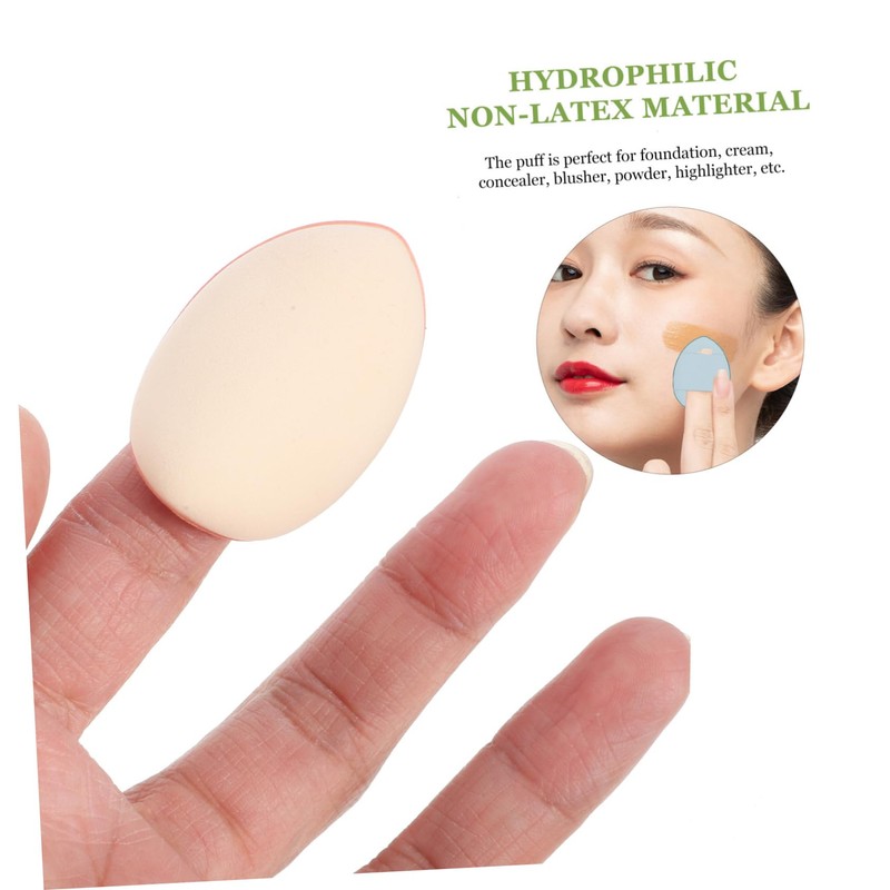 Healeved 15pcs Makeup Puff Soft Finger Powder Sponge for Foundation