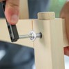 sourcing map 15Pcs M6-1x45mm Flanged Button Head Socket Cap Screws,