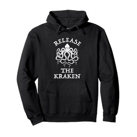 Release The Kraken Sea Monster Octopus Pullover Hoodie