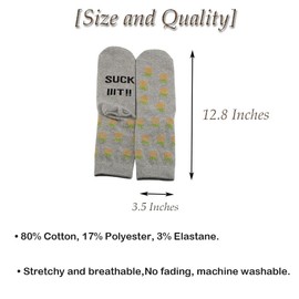 2 Pairs Psych Tv Show Inspired Socks Psych TV Show Merch Pineapple Lovers Gift Suck Iiit Socks for Psych Fans (Suck Iiit Socks)