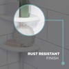 Zenna Home Tension Pole Shower Caddy, 4 Shelves, Adjustable, 60