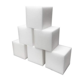 Foamma White Foam Pit Cubes/Blocks 5” x 5” x 5” 50 Pack for Gymnastics, Freerunning and Parkour Courses, Skateboard Parks, BMX, Trampoline Arenas