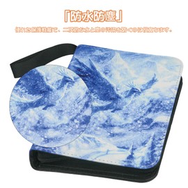 Trading Card Binder 400 Card Binder for MTG Card Storage Bag Waterproof Card with Sleeve for Game Card Collection (Ice Bird, Blue, 400P)