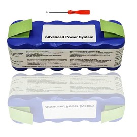 1800Li 4376392 For iRobot Parts XLife Extended Life Battery Compatible with for Roomba R3 500 600 700 800 900 Series 530 535 550 560 570 580 595 620 630 660 650 760 770 780 790 870 880 (4400mAh Ni-MH)