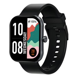 Haylou Smartwatch S6 Reloj Inteligente De 2.01 Hd Pantalla Bluetooth Llamadas Ip68, Smartwatch Para Mujer Hombre, Color Negro