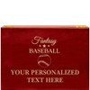 Crown Awards Fantasy Baseball Rosewood Humidor Gift, Customize with Your