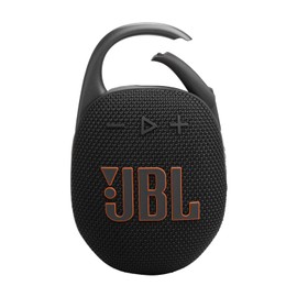 JBL Clip 5 - Ultra-PortaJBL Clip 5 - Ultra-Portable, Waterproof & Dustproof Bluetooth Speaker, Big Pro Sound with Punchy bass, Integrated Carabiner, Up to 12 Hours of Play, (Black) (Renewed)