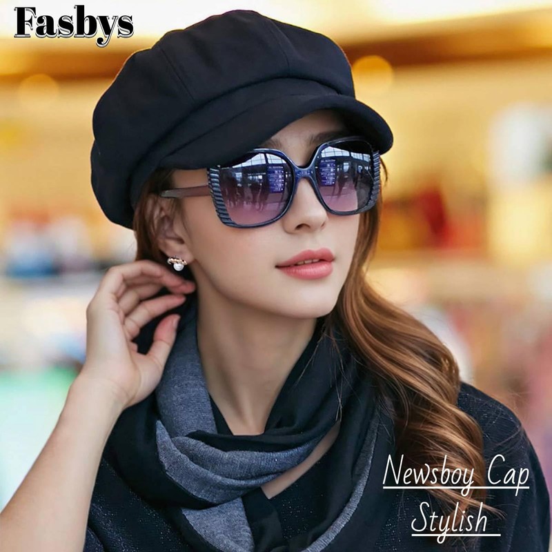 Fasbys Newsboy Cap for Women, Ivy Gatsby Cabbie Hats Bakerboy