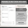 ADHD Daily Planner Notepad for Neurodivergent Adults - Productivity Daily