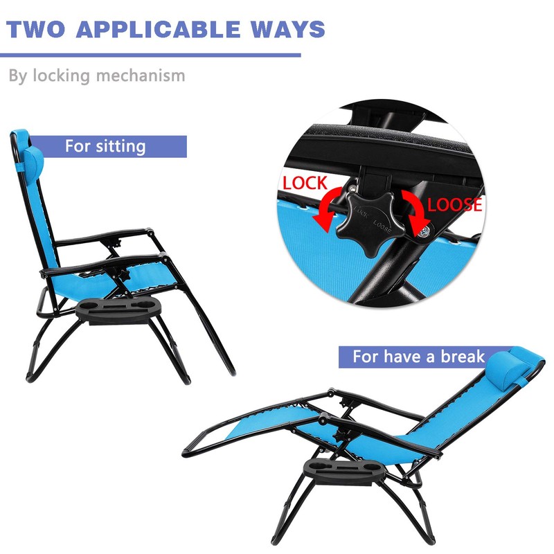 Homall Zero Gravity Chair Adjustable Folding Lawn Lounge Chairs Outdoor